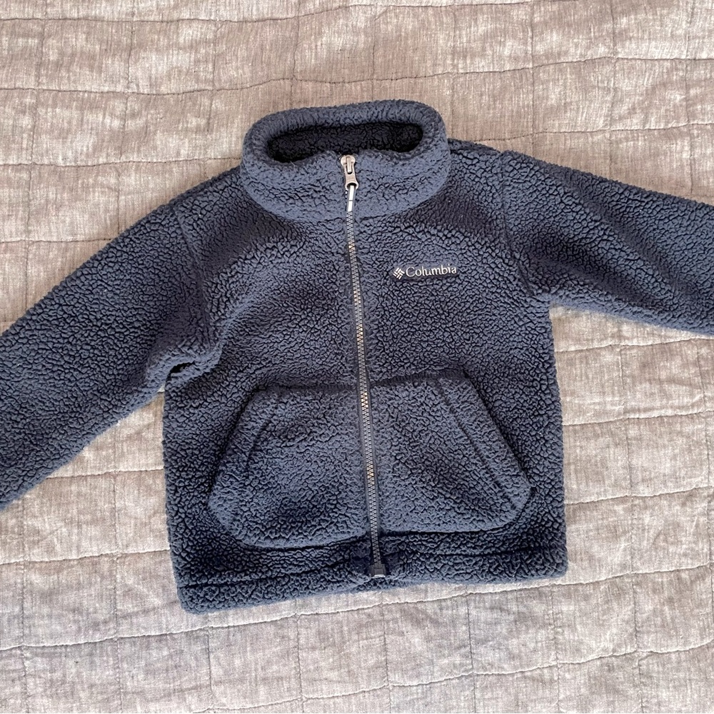 Columbia Toddler Boy's Rugged Ridge II Full Zip Sherpa- Collegiate Navy, 3T